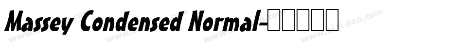 Massey Condensed Normal字体转换